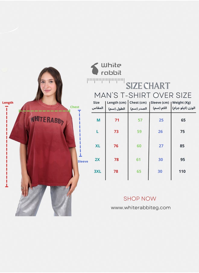 WHITE RABBIT - Slip On Oversized Cotton T-Shirt - Image 1