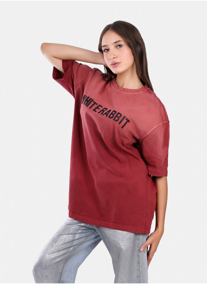 WHITE RABBIT - Slip On Oversized Cotton T-Shirt - Image 1