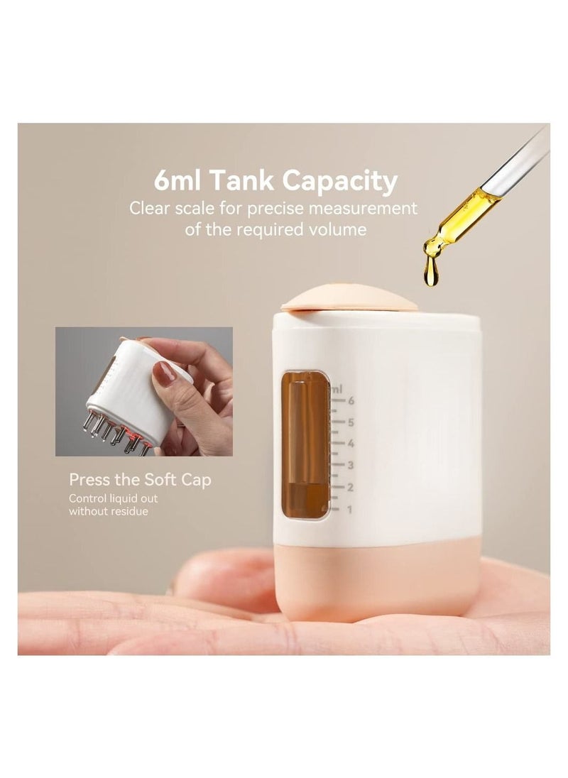Captaintech 2 in 1 Electric Scalp Massager and Hair Oil Applicator, Hair Massager Scalp Applicator Brush for Hair Treatment, Growth Medicine Essential Oil Serum, Fillable Brush, Dandruff Exfoliator Treatment  - Image 4
