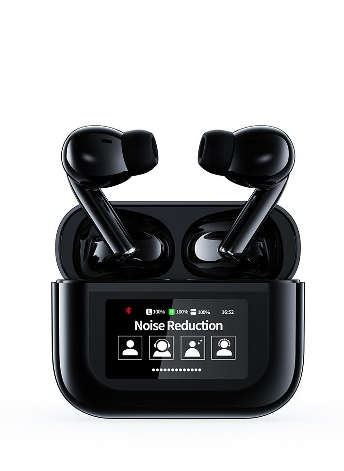 Generic YW07 TWS Wireless Earbuds Touch Control LCD Screen Earphone with ENC Noise Cancelling Super Bass Premium Sound Long Battery  - Image 1