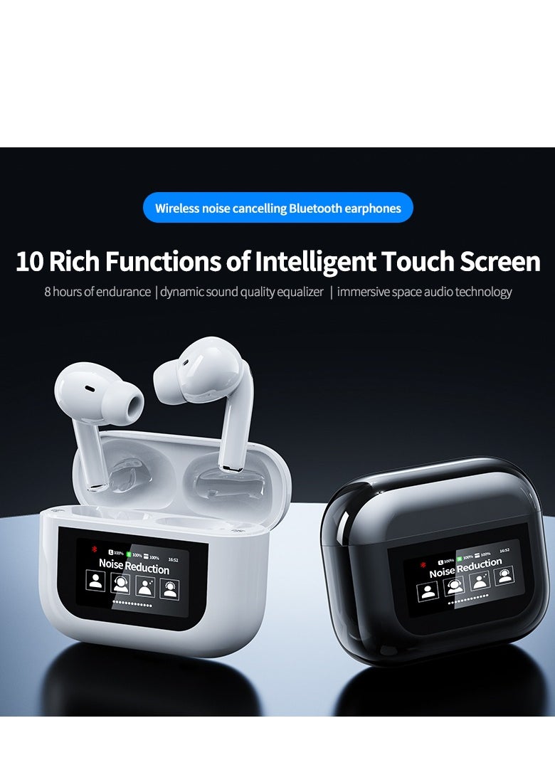 Generic YW07 TWS Wireless Earbuds Touch Control LCD Screen Earphone with ENC Noise Cancelling Super Bass Premium Sound Long Battery  - Image 4
