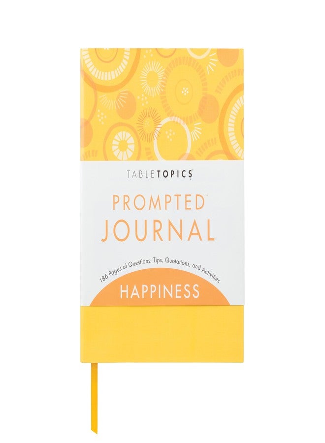 TableTopics Happiness Prompted Journal - Reflection Notebook with Questions, Quotes, Tips, & Guided Activities for Positive Thinking, Improved Mood, Wellness, Self-care Journal with Prompts for Women - Image 1