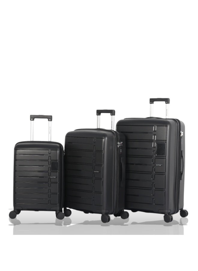 أفياتور طقم حقائب سفر فاخر ومتكامل – 3 قطع من AVIATOR مصنوع من البولي بروبلين ضدالكسر متانة عالية – تصميم عصري – أداء مثالي في كل رحلة - Image 1