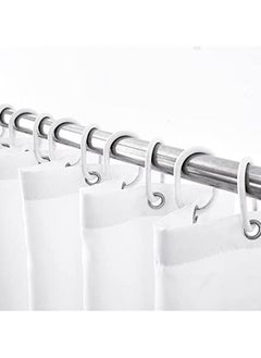 Shower Curtain Plain White Thick Fabric European Style Waterproof Mildew-proof No Smell with 12 Hooks for Bathroom (180 x 180cm) White - pzsku/ZB1F9E1DBED69C07B3B30Z/45/_/1673003026/8913af1e-f0f3-41f0-9c4b-3e8ee1a7a61f