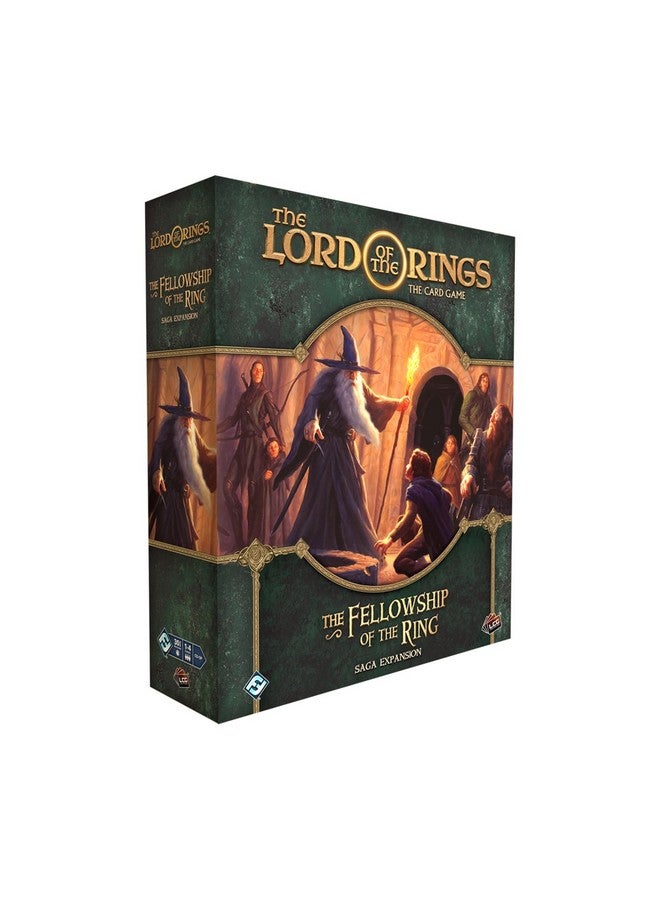 Fantasy Flight Games سيد الخواتم: لعبة الورق - توسيع ملحمة رفقة الخاتم - لعبة مغامرة تعاونية، لعبة استراتيجية، للأعمار 14 وما فوق، 1-4 لاعبين، وقت اللعب 30-120 دقيقة، من إنتاج ألعاب فانتازي فلايت. - Image 1