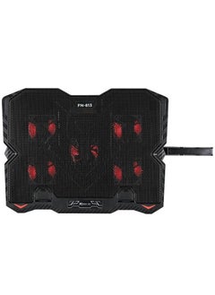 FN813 Laptop Cooling Pad Stand - 5x RED Led Fans – 2 USB Ports - Phone Holder - Support UP 9 - 15.6 Inch - pzsku/ZB1F9E742EEF40F29E9C9Z/45/_/1684770957/245a71cd-aa73-46e5-ad81-5ddd0bd77726