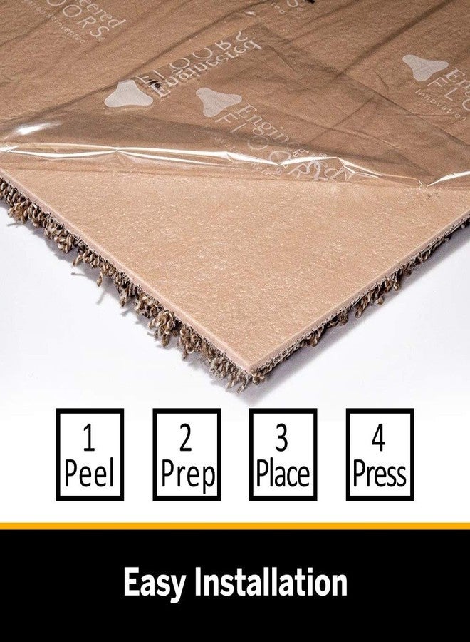 SMART SQUARES THE SIMPLE FLOORING SOLUTION سمارت سكويرز: الحل الأمثل للأرضيات في لمح البصر، بلاط سجاد ناعم سكني 9 بوصة × 9 بوصة، سهل التركيب والإزالة، تركيب سهل يمكنك القيام به بنفسك، مظهر سلس، صنع في الولايات المتحدة الأمريكية (عينة، 783 أيرونسايد) - Image 5