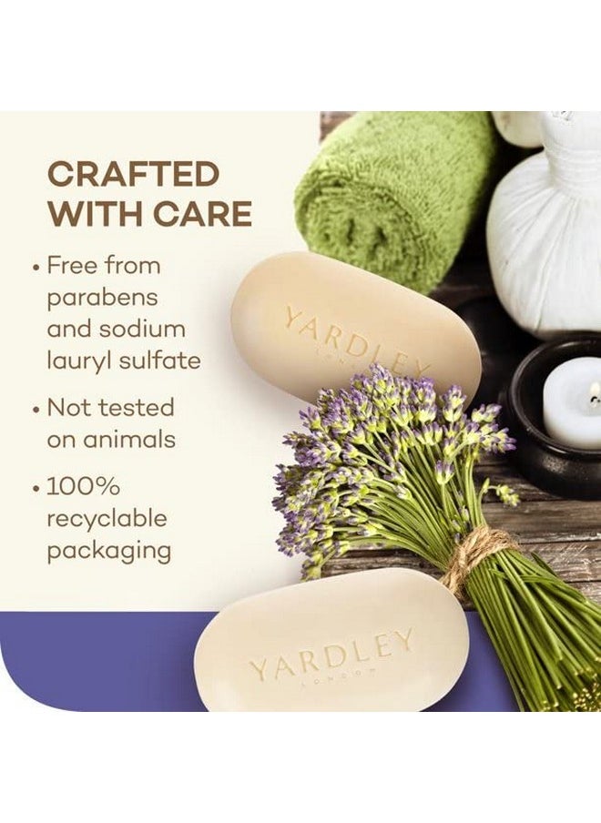 Yardley Yardley London English Lavender with Essential Oils Soap Bar, 4.0 Ounce (Pack of 2)  - Image 4