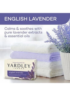 Yardley Yardley London English Lavender with Essential Oils Soap Bar, 4.0 Ounce (Pack of 2)  - Image 2