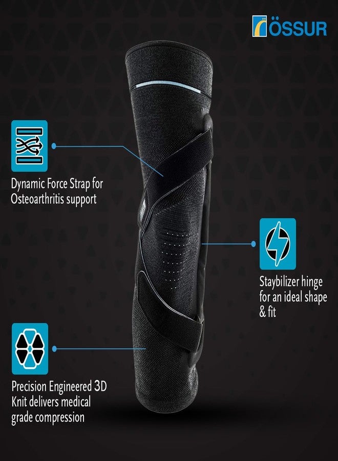 Ossur Formfit Pro Knee OA Sleeve | Early Osteoarthritis, Knee Pain, & Meniscus Degeneration | Unique 3D MotionTech Knit Fabric for Added Comfort | (X-Small - Right Lateral, Left Medial) - Image 3