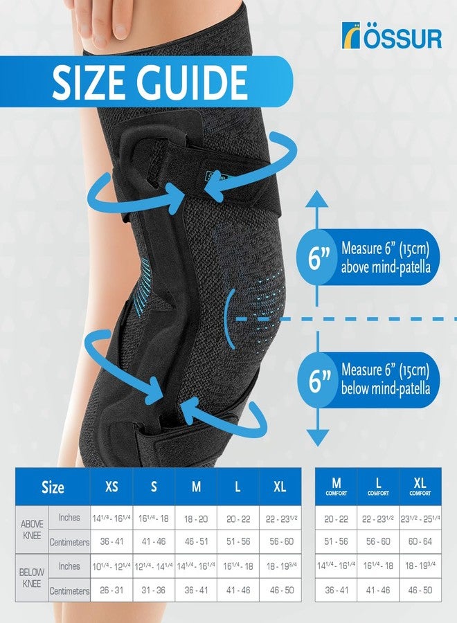 Ossur Formfit Pro Knee OA Sleeve | Early Osteoarthritis, Knee Pain, & Meniscus Degeneration | Unique 3D MotionTech Knit Fabric for Added Comfort | (X-Small - Right Lateral, Left Medial) - Image 5