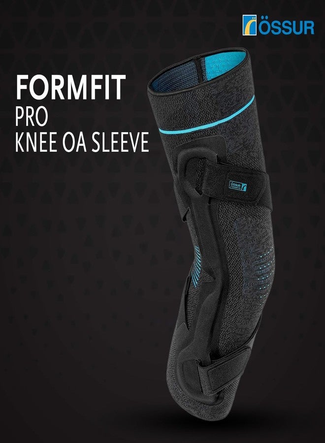 Ossur Formfit Pro Knee OA Sleeve | Early Osteoarthritis, Knee Pain, & Meniscus Degeneration | Unique 3D MotionTech Knit Fabric for Added Comfort | (X-Small - Right Lateral, Left Medial) - Image 2