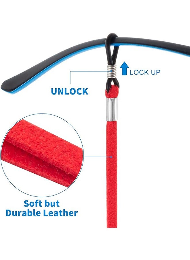 ٦ قطع من أحزمة النظارات، سلاسل حامل نظارات فاخرة، مثبتات نظارات متعددة الألوان للنساء والرجال والأطفال - Image 3