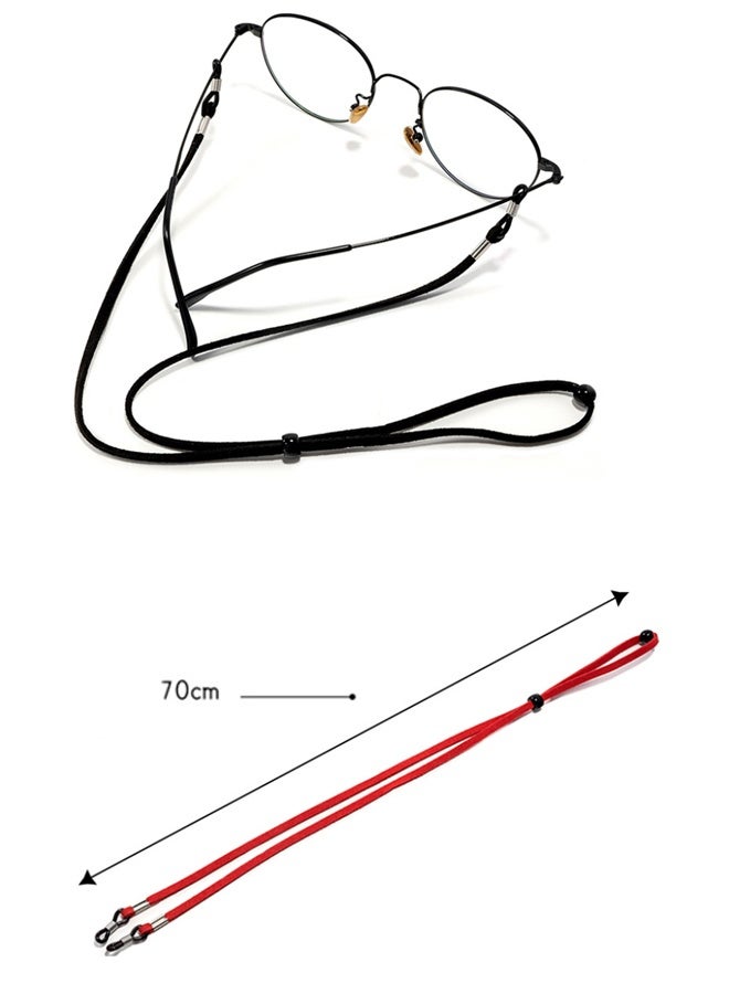 ٦ قطع من أحزمة النظارات، سلاسل حامل نظارات فاخرة، مثبتات نظارات متعددة الألوان للنساء والرجال والأطفال - Image 2