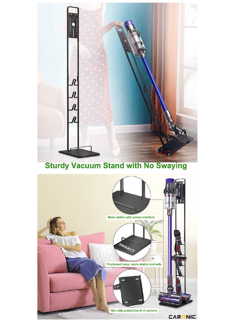 CARONIC Vacuum Cleaner Floor Stand Mount Rack For Dyson V15 V11 V10 V8 V7 V6 Dreame T30 T20 V12 V11 V10, 21.59x 29 x 127 Cm  - Image 3