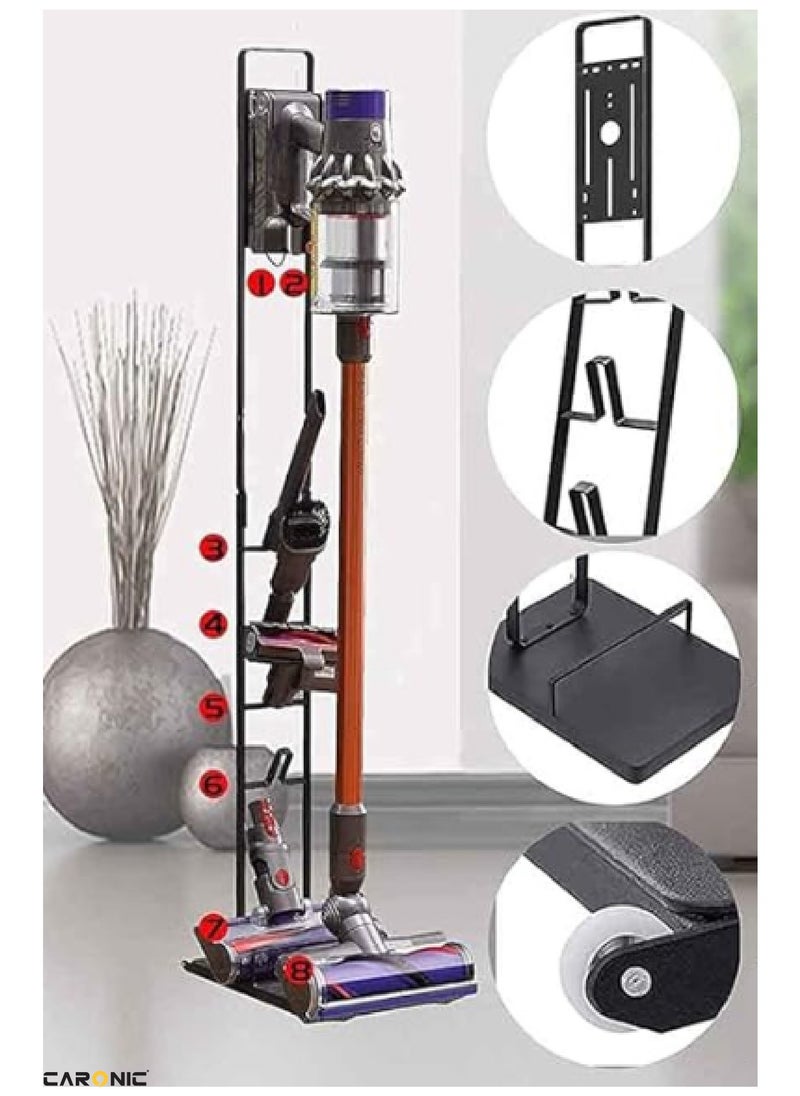 CARONIC Vacuum Cleaner Floor Stand Mount Rack For Dyson V15 V11 V10 V8 V7 V6 Dreame T30 T20 V12 V11 V10, 21.59x 29 x 127 Cm  - Image 4