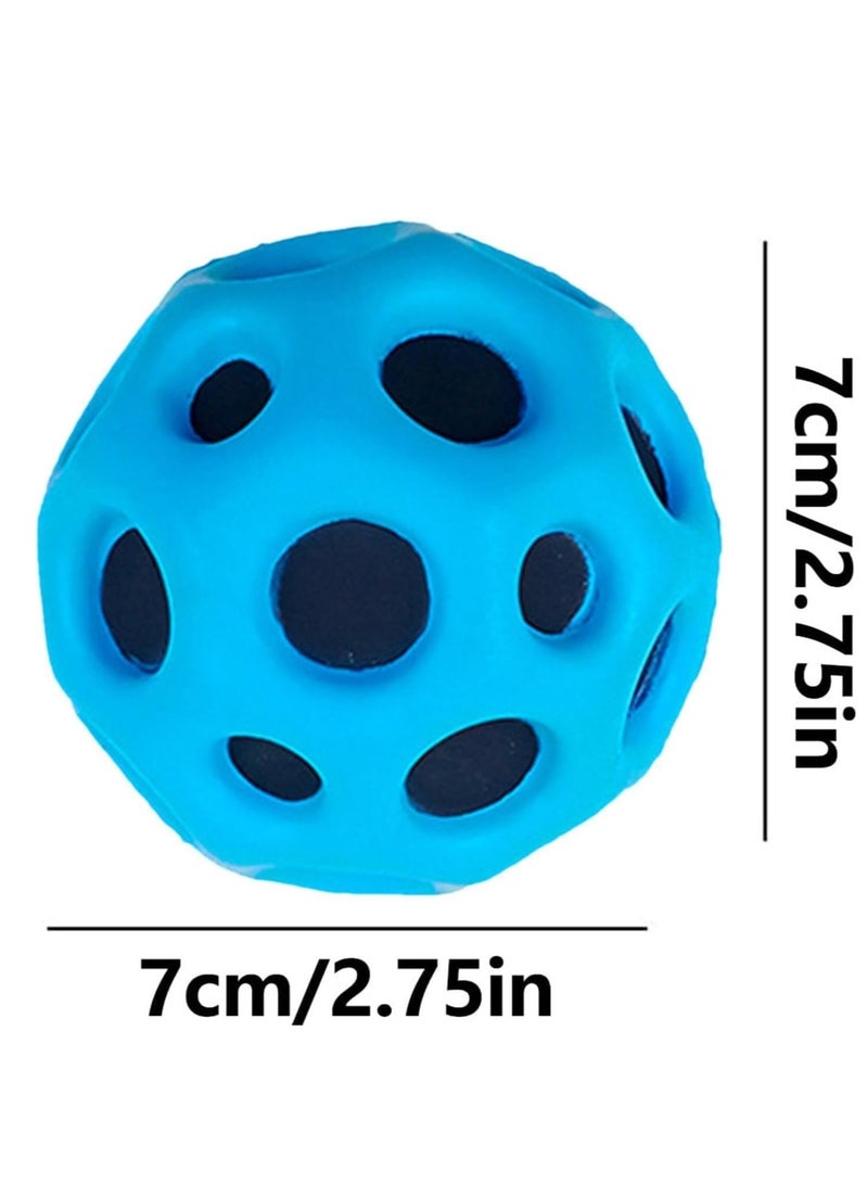 3pcs Space Ball Super High Bouncing Space Ball Pop Bouncing Ball Helps Improve Hand-Eye Coordination Astro Jump Ball Moon Ball for Kids