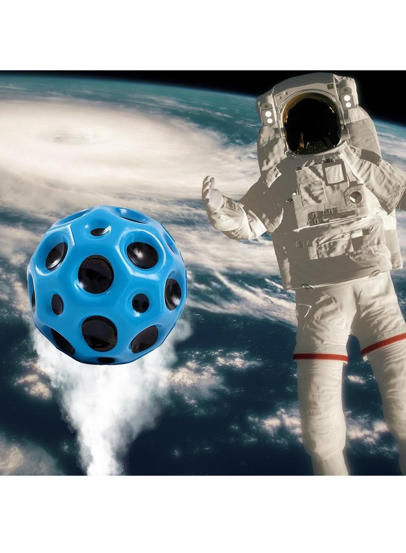 3pcs Space Ball Super High Bouncing Space Ball Pop Bouncing Ball Helps Improve Hand-Eye Coordination Astro Jump Ball Moon Ball for Kids