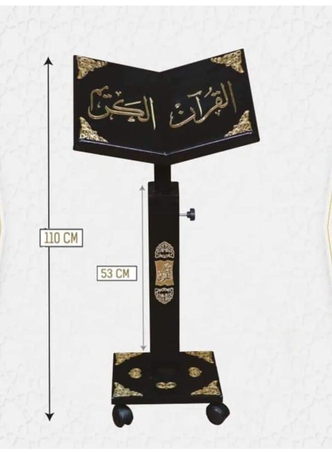 تايبا حامل مصحف مقدس مزين بزخارف أكريليك ذهبية ثلاثية الأبعاد - Image 2