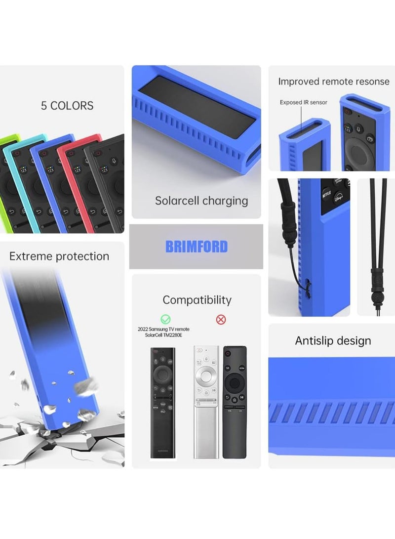 SYOSI Silicone Protective Case for Samsung Smart TV Solar Cell Remote Controller for TM2281E BN59-01385A BN59-01385B BN59-01393A Holder Shockproof Battery Back Covers - Image 3