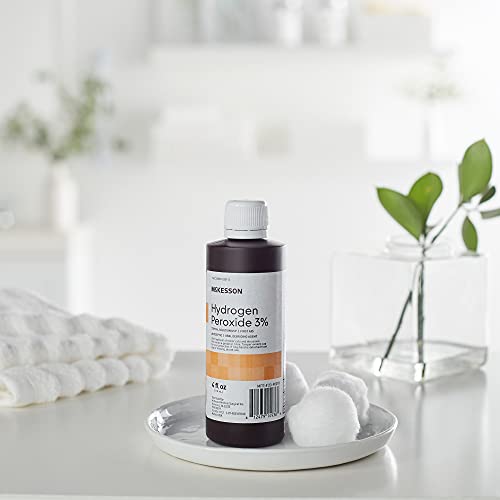 McKesson Hydrogen Peroxide 3%, 4 oz [Pack of 1] Topical Solution USP, First Aid Antiseptic, Oral Debriding Agent - Image 5