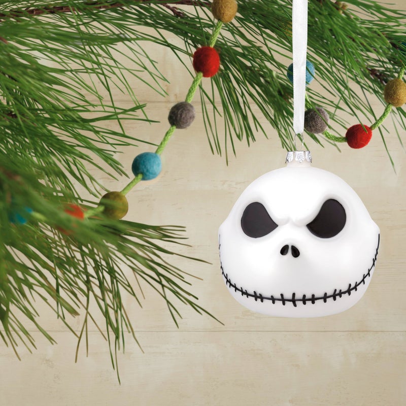 Hallmark Disney Tim Burton's The Nightmare Before Christmas Jack Skellington Christmas Ornament  Blown Glass - Image 5