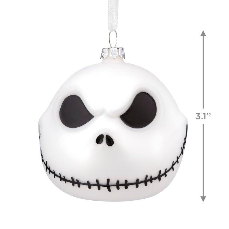 Hallmark Disney Tim Burton's The Nightmare Before Christmas Jack Skellington Christmas Ornament  Blown Glass - Image 4