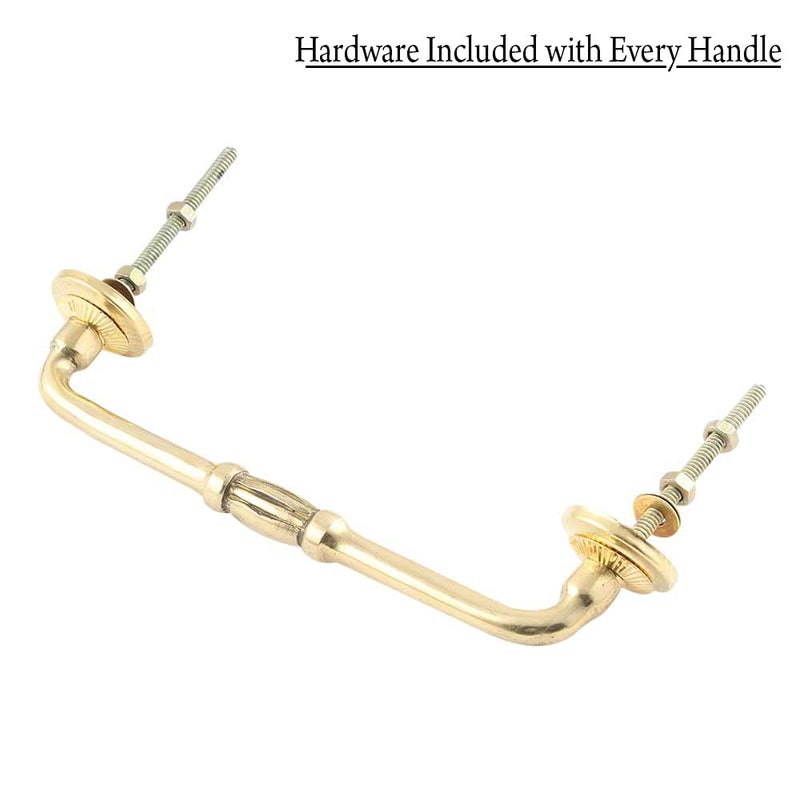 Indian-Shelf IndianShelf 1 Pack Ceramic Green Door Handles Interior T Bar Handles for Cabinets and Drawers Dresser Gold Hardware 4 Hole to Hole BH416CK261  - Image 2
