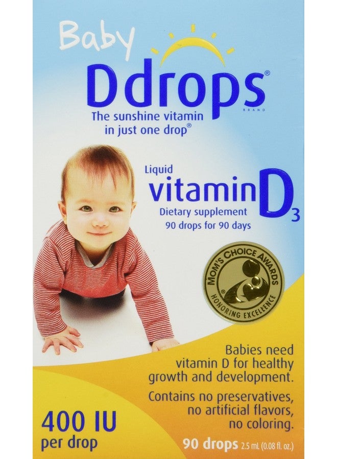Ddrops Baby 400 Iu 90 Drops 0.08 Fluid Ounce (4 Pack) - Image 2