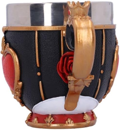 Nemesis Now Alice in Wonderland Inspired Tea Cup HandPainted Resin Pinkys Up Drinkware Collectible Coffee Mug  Queen of Hearts - Image 3