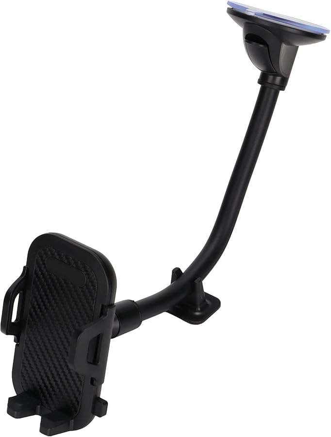 Universal Car Phone Holder Dashboard Mount 360 Rotation Adjustable ABS Stand - Image 1