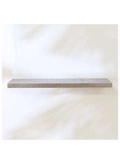 DANUBE HOME Allano Floating Shelf Wooden Wall Mounted Shelf Display Invisible Metal Bracket Shelves For Decorations In Living Room Laundry Room Bed Room L 100 x W 23.5 x H 4.3 cm Cement Marble  - Image 2