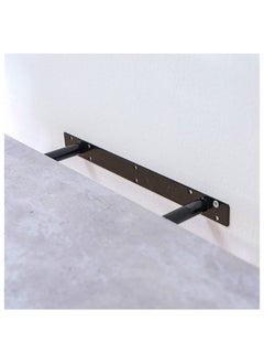 DANUBE HOME Allano Floating Shelf Wooden Wall Mounted Shelf Display Invisible Metal Bracket Shelves For Decorations In Living Room Laundry Room Bed Room L 100 x W 23.5 x H 4.3 cm Cement Marble  - Image 4