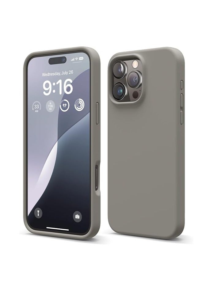 iPhone 16 Pro Case, Liquid Silicone Protective Phone Case with Soft Anti-Scratch Microfiber Lining Utra Slim Drop Protection Phone Cover - Image 3