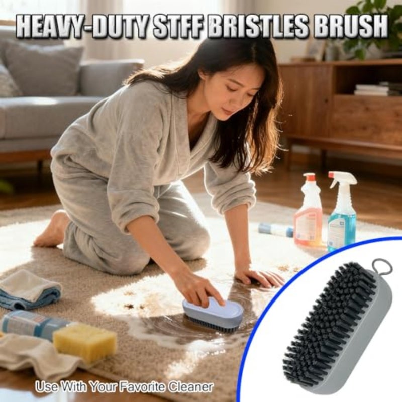 5 Pack Multi-Purpose Carpet Cleaning Brush Set, Heavy Duty Scrubber for Home Rugs, Floor Mats, Automotive Carpet, Deep Dirt and Stain Remover, Home and Car Cleaning Tools - Image 3
