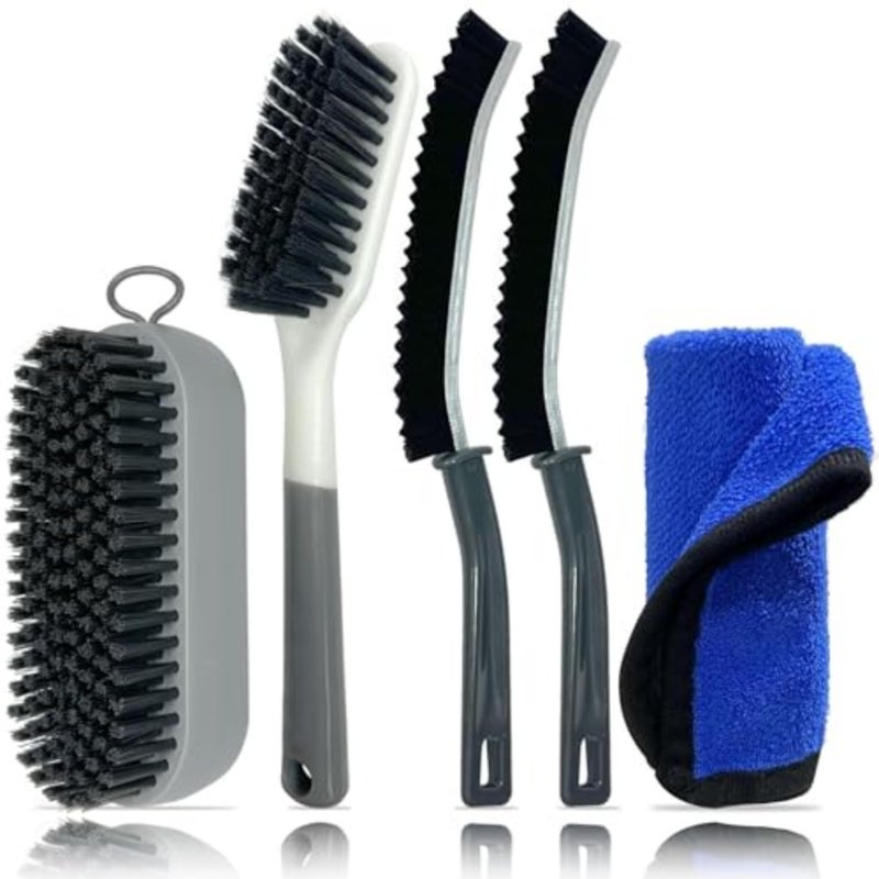 5 Pack Multi-Purpose Carpet Cleaning Brush Set, Heavy Duty Scrubber for Home Rugs, Floor Mats, Automotive Carpet, Deep Dirt and Stain Remover, Home and Car Cleaning Tools - Image 1