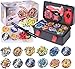 AIBREAY Battling Top Burst Gyro Toy Set 12 Spinning Tops 3 Launchers 1 Grip Toy Combat Battling Game with Portable Storage Box Gift for Kids Children Boy and Girl Ages 6 - Image 2