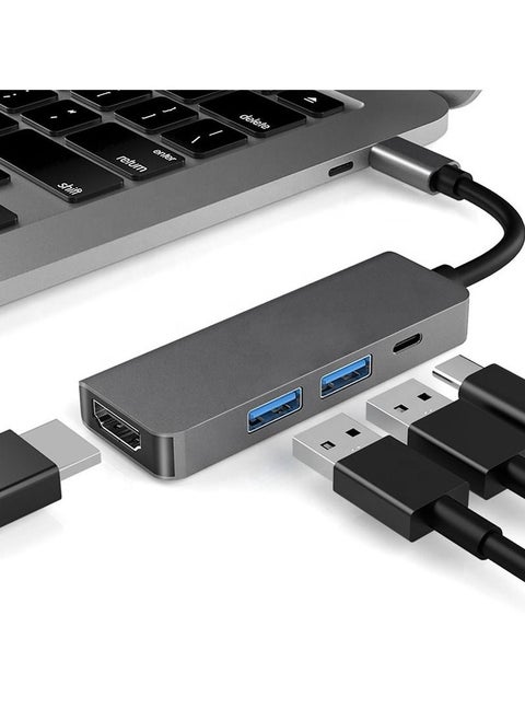 USB-C Hub 4-in-1 Type-C Adapter with HDMI USB 3.0 2.0 PD Converter