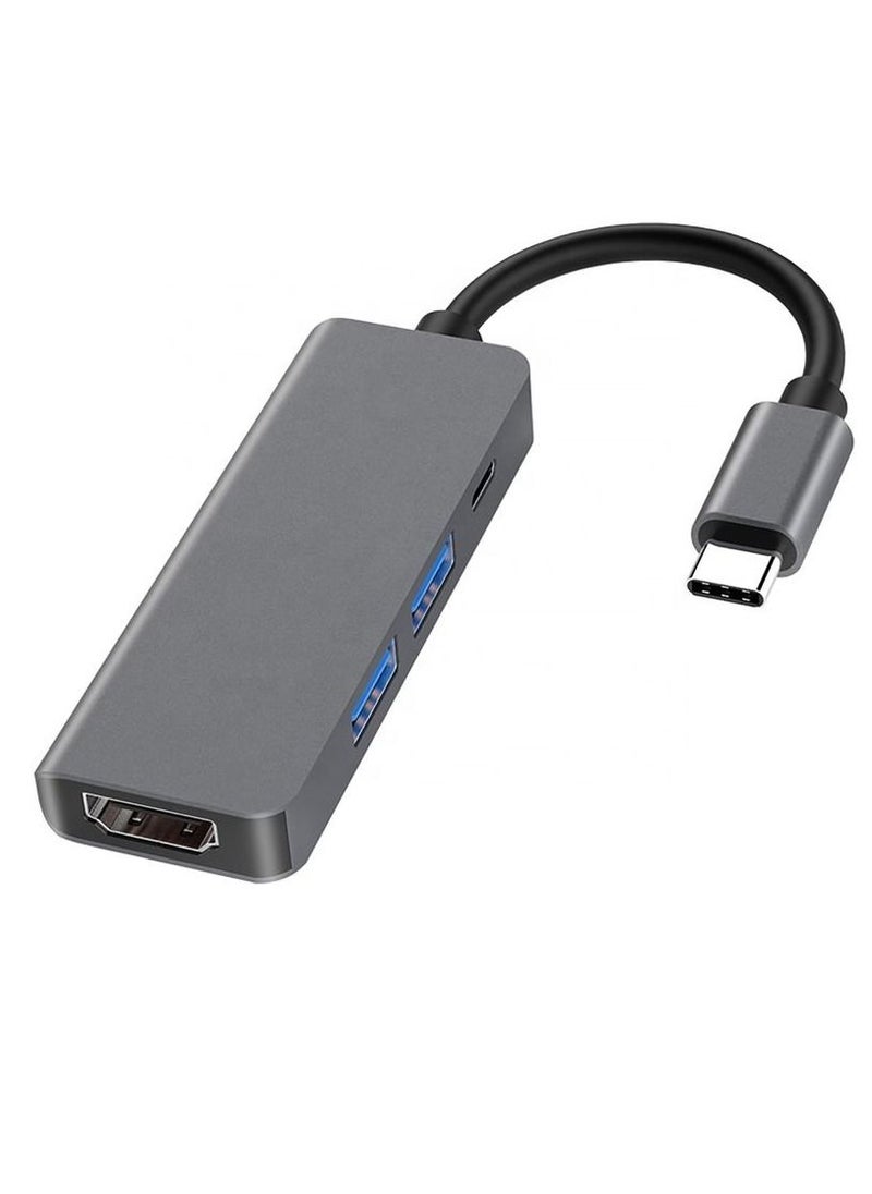 USB-C Hub 4-in-1 Type-C Adapter with HDMI USB 3.0 2.0 PD Converter