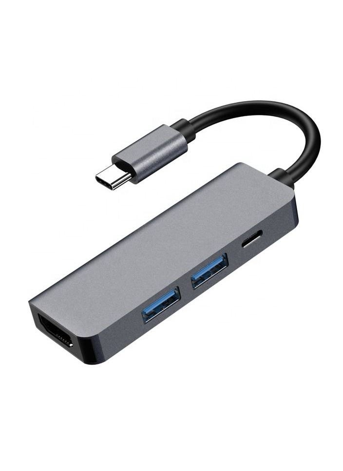 USB-C Hub 4-in-1 Type-C Adapter with HDMI USB 3.0 2.0 PD Converter