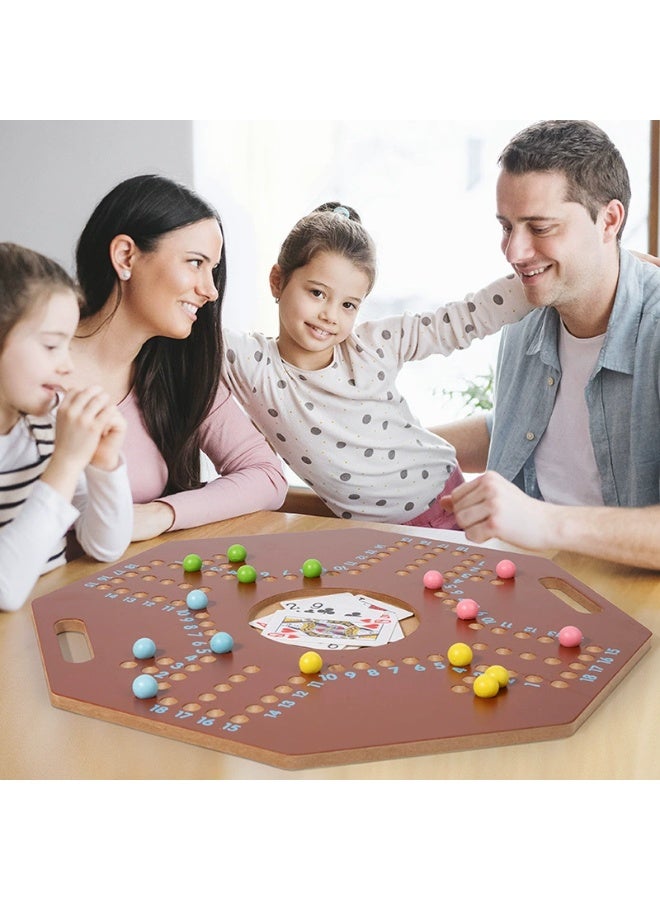 Jackaroo Game both sides for 4 players with Marbles and Cards - Image 2