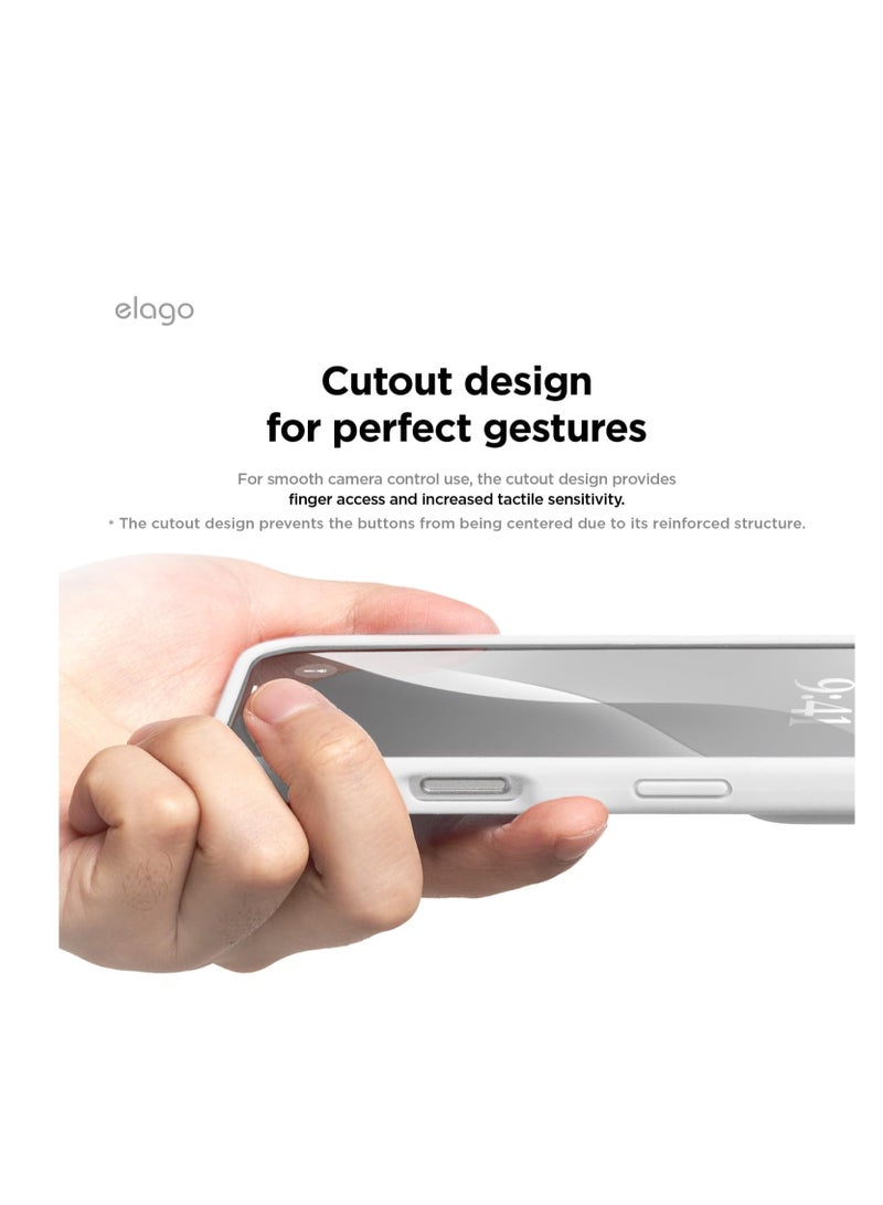 Compatible with iPhone 16 Case, Premium Liquid Silicone Case, Full Body Protective Case, Shockproof, Anti-Scratch Soft Microfiber Lining (White)  - Image 4