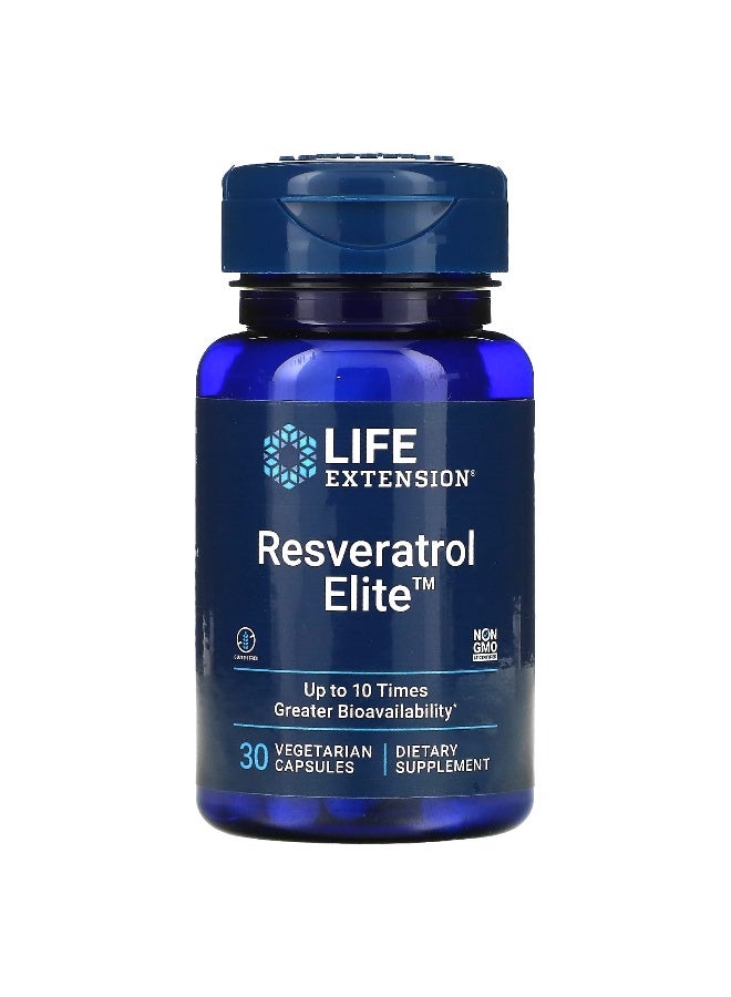 LifeExtension Life Extension, Resveratrol Elite, 30 Vegetarian Capsules