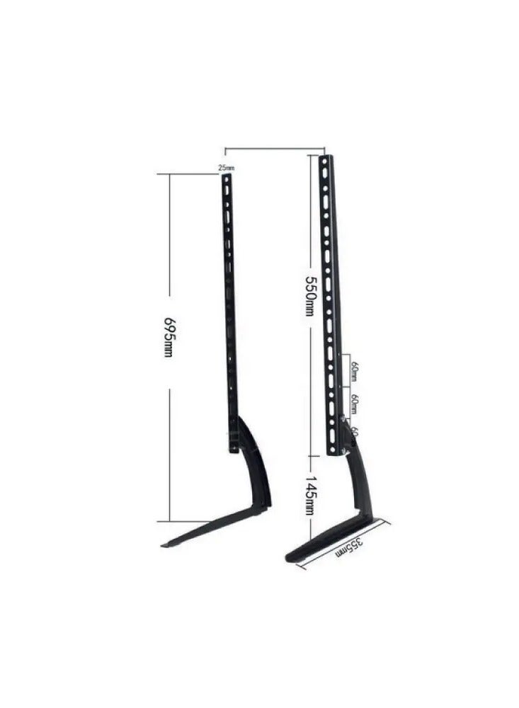 بيتيك حامل تلفاز مكتبي بتصميم فائق النحا ة، يدعم شاشات التلفاز من 23 إلى 55 بوصة بقدرة تحمل تصل إلى 25 كجم / 55 رطل، ومعايير VESA ما يصل إلى 400x400 مم، أسود | TF-D2 - Image 3