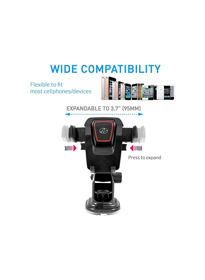 S-TOP Car Mount, Phone Car Mount, Car Holder Windshield Dashboard Universal, car cradle for iPhone 6S Plus 6 Plus 6S 5s 5c 4s Samsung Galaxy S6 S6 Edge - Image 4