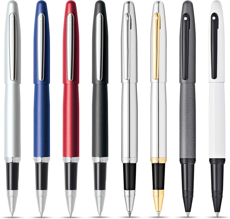 SHEAFFER Sheaffer VFM Gunmetal Grey Lacquer wMatte Black Powder Coated Appointments Rollerball Pen  - Image 4