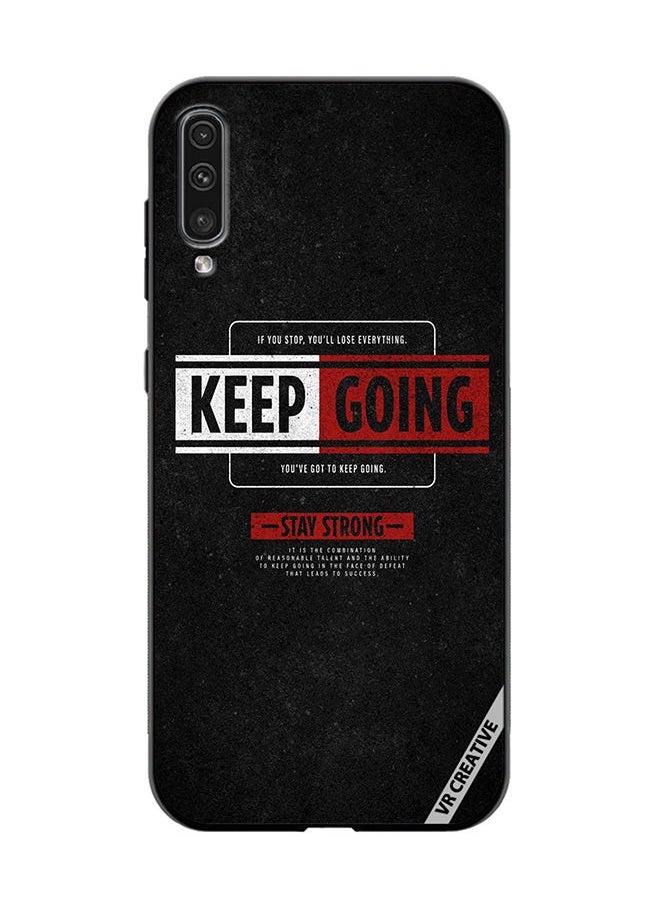 VR CREATIVE Protective Case Cover For Samsung Galaxy A70/A70s Keep Going Design Multicolour  - Image 1