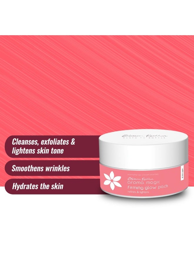 Aroma Magic Firming Glow face Pack | Extract of Aloe Vera & Orange Peel | Essential Oils Lavender, Rose & Lotus | Skin Brightening | Reduce dark spots | for Men & Women | for ALL Skin Types | 35gm Pack of 1 - Image 3