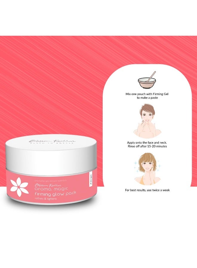 Aroma Magic Firming Glow face Pack | Extract of Aloe Vera & Orange Peel | Essential Oils Lavender, Rose & Lotus | Skin Brightening | Reduce dark spots | for Men & Women | for ALL Skin Types | 35gm Pack of 1 - Image 4