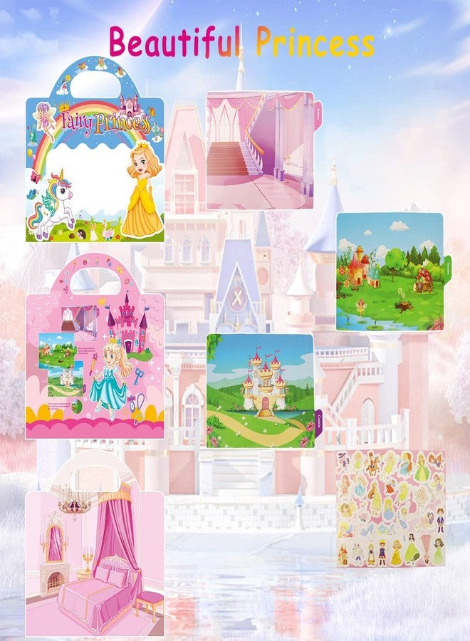 PATPAT® Montessori Busy Books for Kids, Reusable Sticker Book for Kids Fairy Princess Sticker Book for Girls Busy Book for Toddlers Educational Learning Toys Birthday Gifts for Kids 3+ Years Old - Image 3